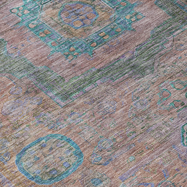 Addison Chantille ACN2159 Global Machine Made Traditional Copper Rug