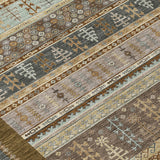 Addison Chantille ACN2160 Stripes Machine Made Transitional Brown Rug
