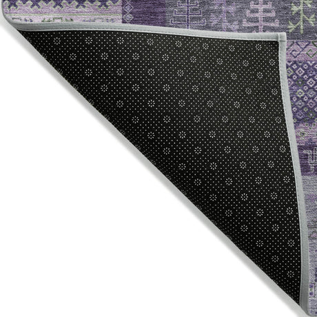 Addison Chantille ACN2160 Stripes Machine Made Transitional Purple Rug