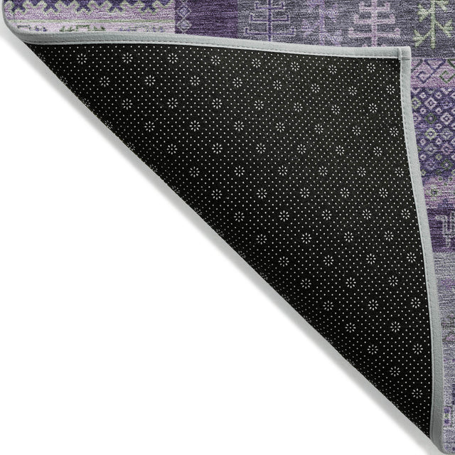 Addison Chantille ACN2160 Stripes Machine Made Transitional Purple Rug