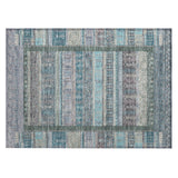 Addison Chantille ACN2160 Stripes Machine Made Transitional Teal Rug