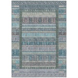 Addison Chantille ACN2160 Stripes Machine Made Transitional Teal Rug