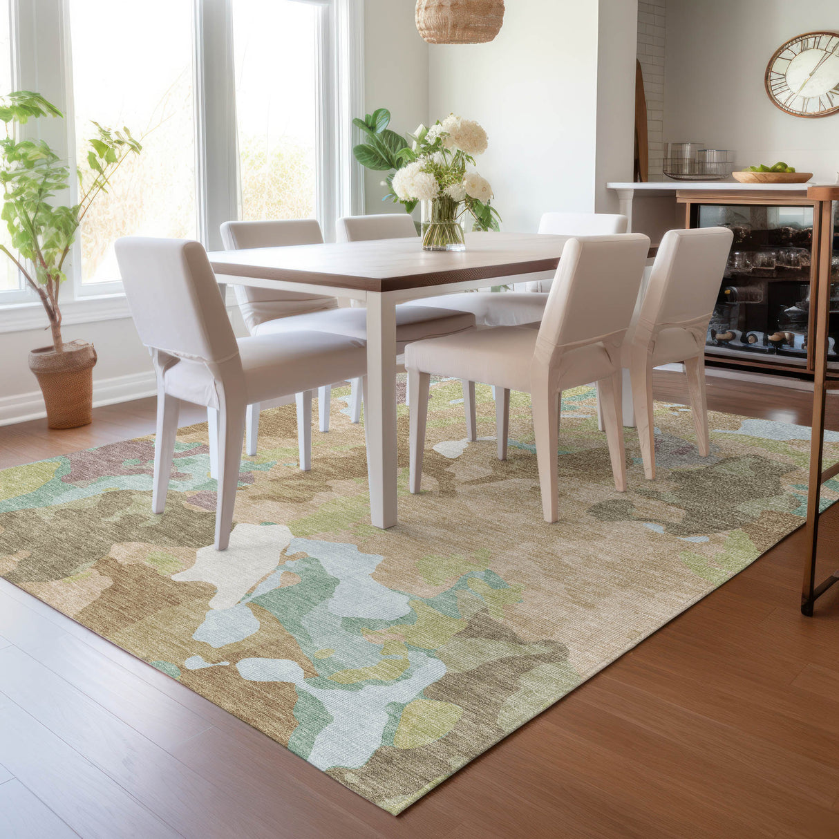 Addison Chantille ACN2161 Modern Machine Made Transitional Beige Rug