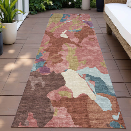Addison Chantille ACN2161 Modern Machine Made Transitional Pink Rug