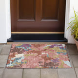 Addison Chantille ACN2161 Modern Machine Made Transitional Pink Rug