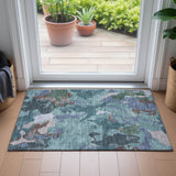 Addison Chantille ACN2161 Modern Machine Made Transitional Teal Rug
