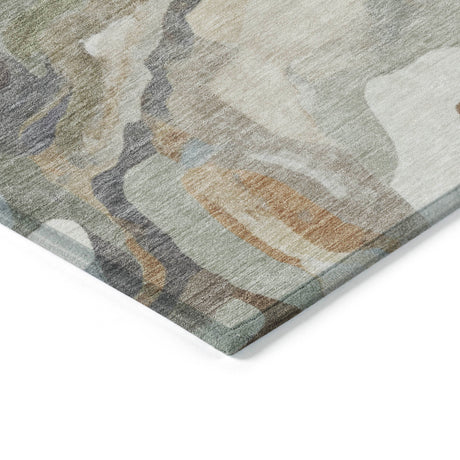 Addison Chantille ACN2162 Modern Machine Made Transitional Khaki Rug