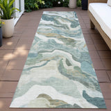 Addison Chantille ACN2162 Modern Machine Made Transitional Teal Rug