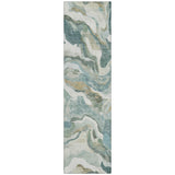 Addison Chantille ACN2162 Modern Machine Made Transitional Teal Rug