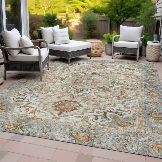 Addison Chantille ACN2163 Global Machine Made Traditional Beige Rug