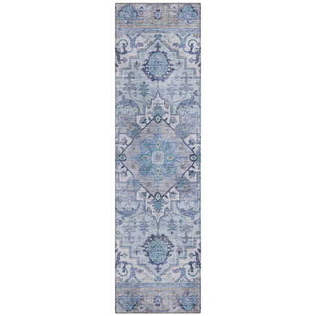 Addison Chantille ACN2163 Global Machine Made Traditional Blue Rug