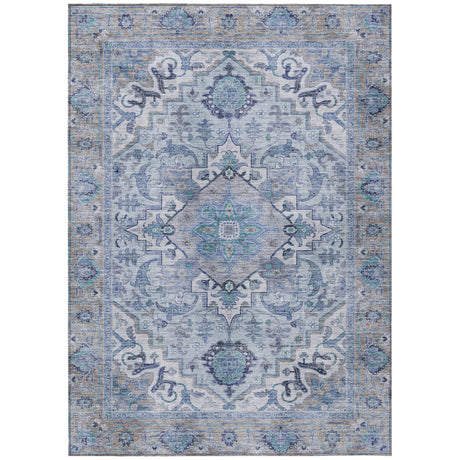 Addison Chantille ACN2163 Global Machine Made Traditional Blue Rug