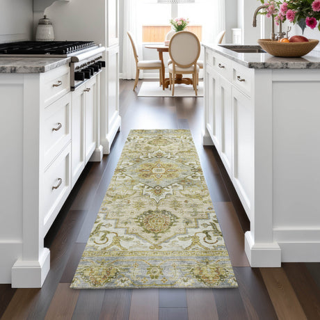 Addison Chantille ACN2163 Global Machine Made Traditional Khaki Rug