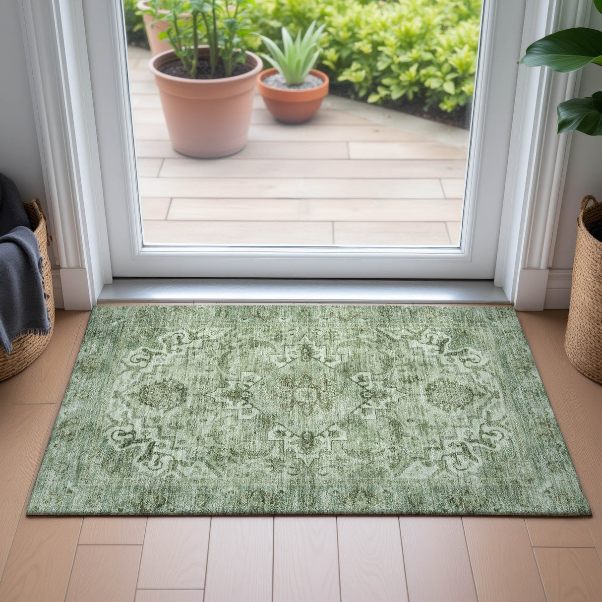 Addison Chantille ACN2164 Global Machine Made Traditional Aloe Rug