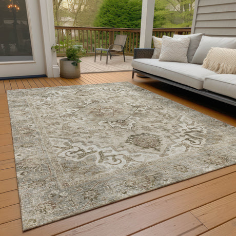 Addison Chantille ACN2164 Global Machine Made Traditional Beige Rug