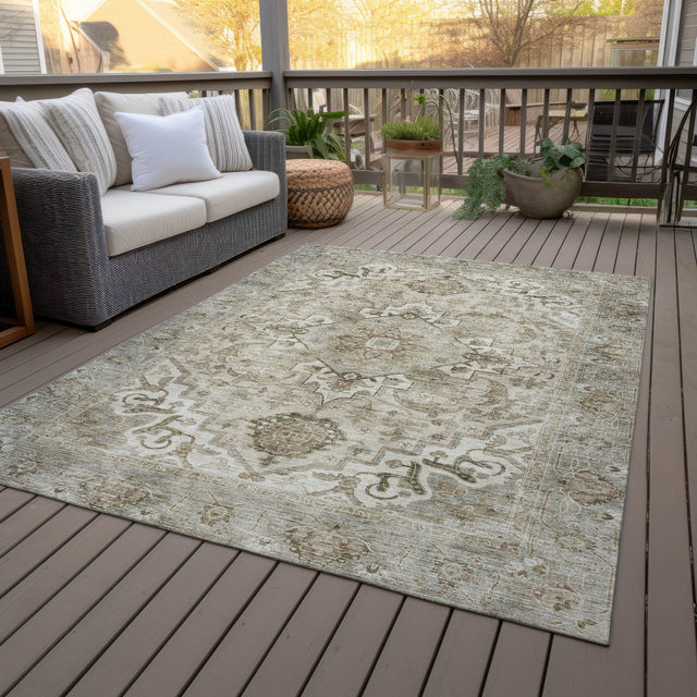 Addison Chantille ACN2164 Global Machine Made Traditional Beige Rug