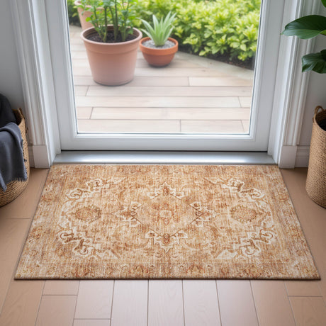 Addison Chantille ACN2164 Global Machine Made Traditional Copper Rug