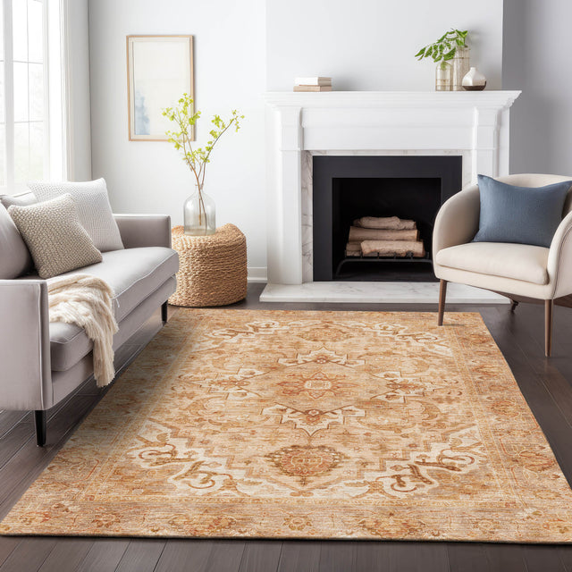 Addison Chantille ACN2164 Global Machine Made Traditional Copper Rug