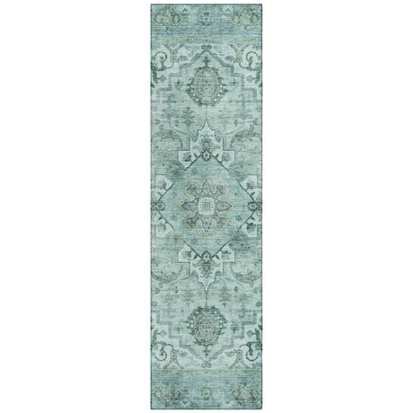 Addison Chantille ACN2164 Global Machine Made Traditional Teal Rug