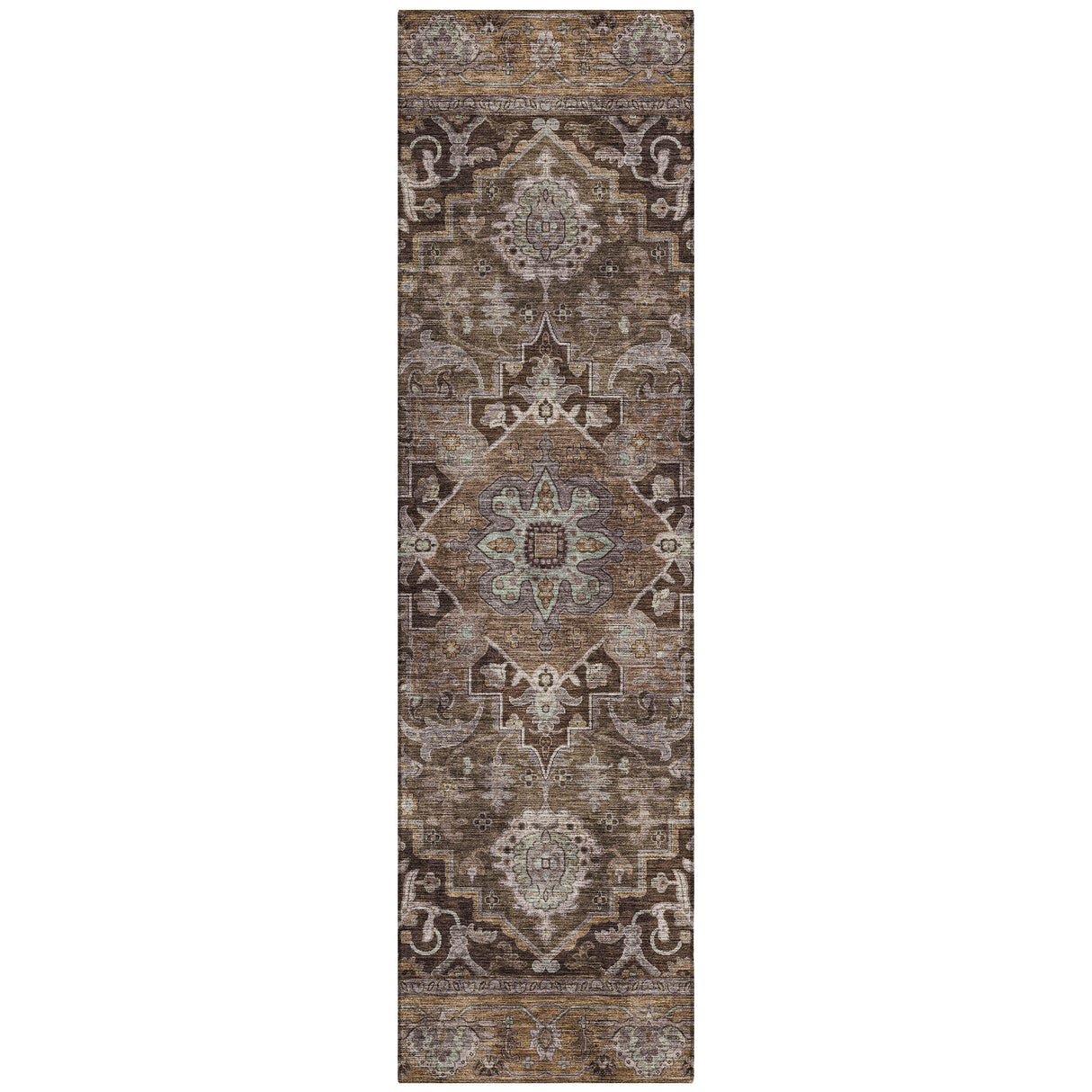 Addison Chantille ACN2165 Global Machine Made Traditional Brown Rug