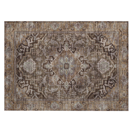 Addison Chantille ACN2165 Global Machine Made Traditional Brown Rug
