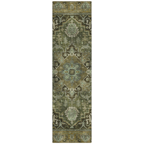 Addison Chantille ACN2165 Global Machine Made Traditional Olive Rug
