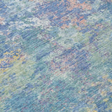Addison Chantille ACN2166 Abstract Machine Made Transitional Aqua Rug