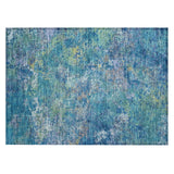 Addison Chantille ACN2166 Abstract Machine Made Transitional Blue Rug