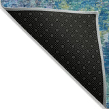 Addison Chantille ACN2166 Abstract Machine Made Transitional Blue Rug