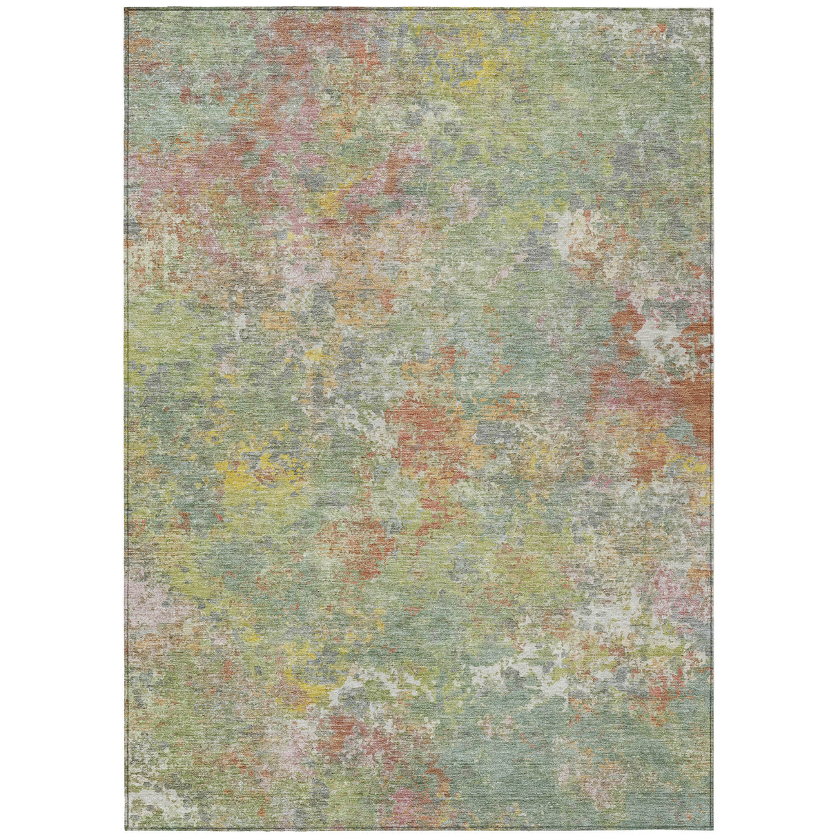 Addison Chantille ACN2166 Abstract Machine Made Transitional Green Rug