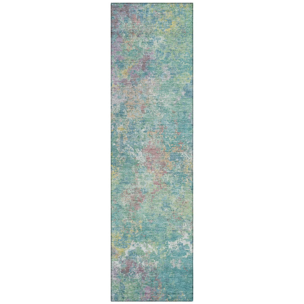 Addison Chantille ACN2166 Abstract Machine Made Transitional Teal Rug