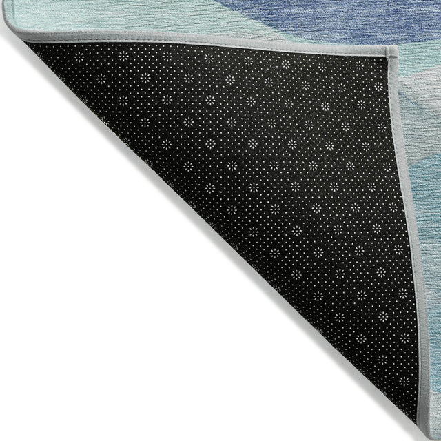 Addison Chantille ACN2168 Geometric Machine Made Transitional Blue Rug