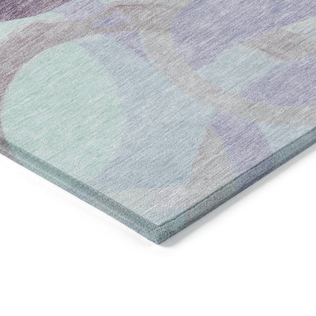 Addison Chantille ACN2168 Geometric Machine Made Transitional Plum Rug