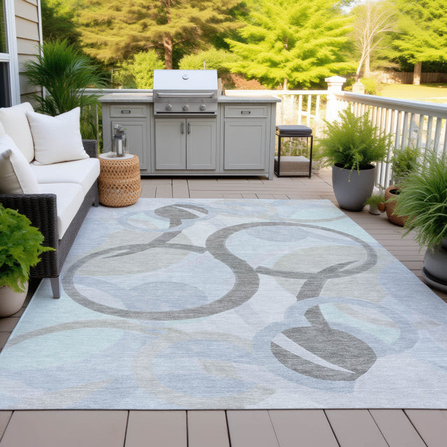Addison Chantille ACN2168 Geometric Machine Made Transitional Taupe Rug