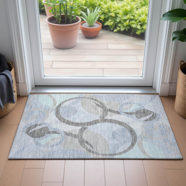 Addison Chantille ACN2168 Geometric Machine Made Transitional Taupe Rug