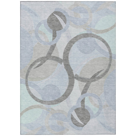 Addison Chantille ACN2168 Geometric Machine Made Transitional Taupe Rug