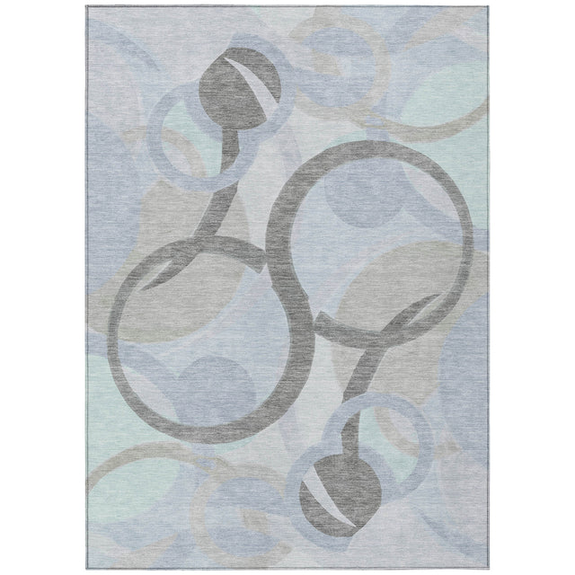 Addison Chantille ACN2168 Geometric Machine Made Transitional Taupe Rug