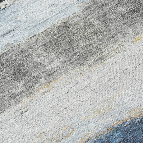 Addison Chantille ACN2169 Stripes Machine Made Transitional Blue Rug