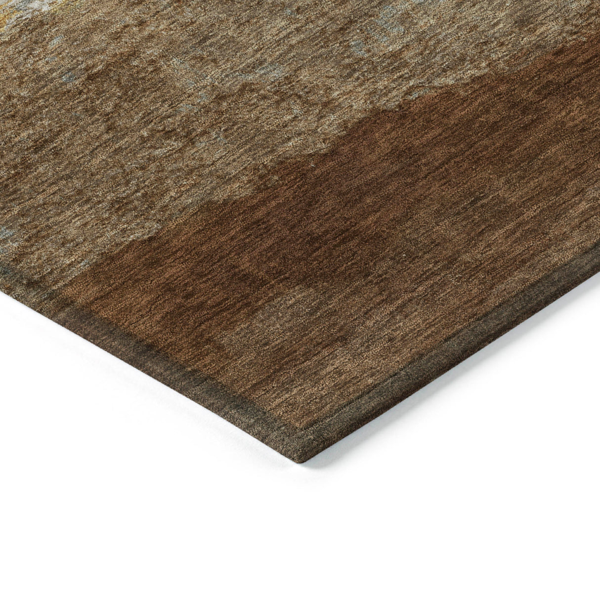 Addison Chantille ACN2169 Stripes Machine Made Transitional Brown Rug
