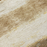 Addison Chantille ACN2169 Stripes Machine Made Transitional Brown Rug