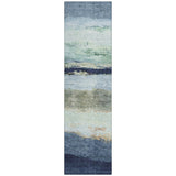 Addison Chantille ACN2169 Stripes Machine Made Transitional Denim Rug