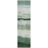 Addison Chantille ACN2169 Stripes Machine Made Transitional Fern Rug