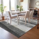 Addison Chantille ACN2169 Stripes Machine Made Transitional Pewter Rug