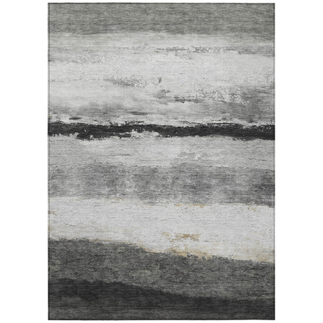 Addison Chantille ACN2169 Stripes Machine Made Transitional Pewter Rug