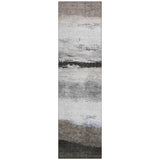 Addison Chantille ACN2169 Stripes Machine Made Transitional Taupe Rug