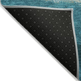 Addison Chantille ACN2169 Stripes Machine Made Transitional Teal Rug