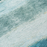 Addison Chantille ACN2169 Stripes Machine Made Transitional Teal Rug