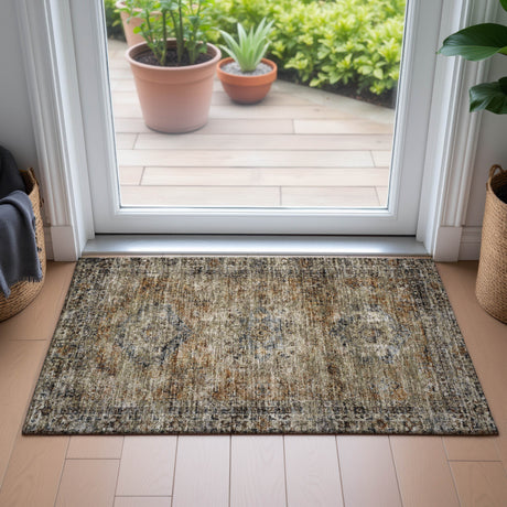 Addison Chantille ACN2170 Global Machine Made Traditional Copper Rug
