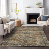 Addison Chantille ACN2170 Global Machine Made Traditional Copper Rug