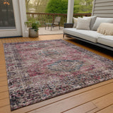 Addison Chantille ACN2170 Global Machine Made Traditional Pink Rug
